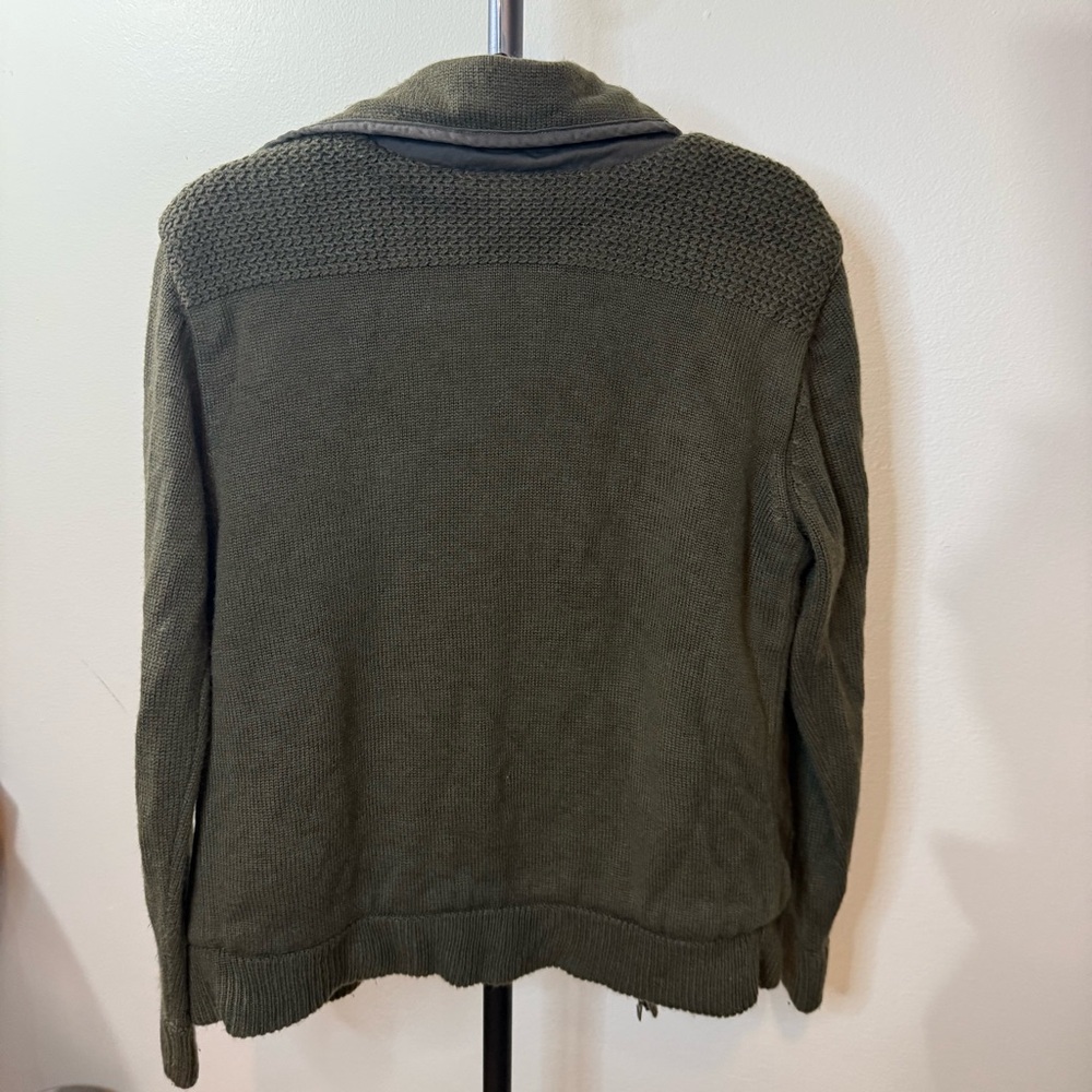 Weatherproof Vintage Olive Knit Jacket - Picture 8 of 9